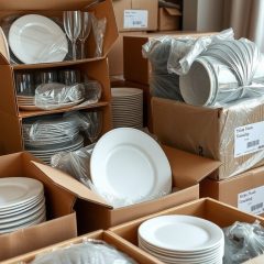 Jak skutecznie pakować szkło i talerze do przeprowadzki, by uniknąć uszkodzeń i chaosu